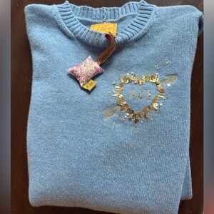 NWT Le Lion Petit Crew with Heart